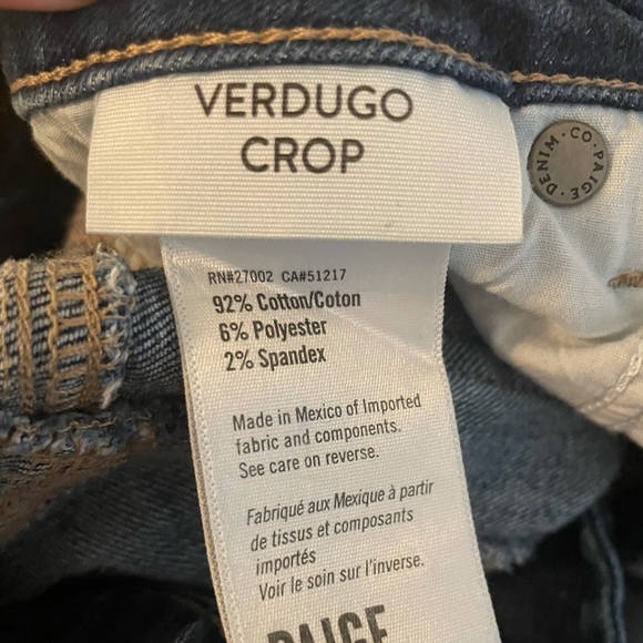 Size 26 PAIGE Jeans Verdugo Crop - Picture 12 of 12